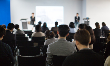 watching a presentation