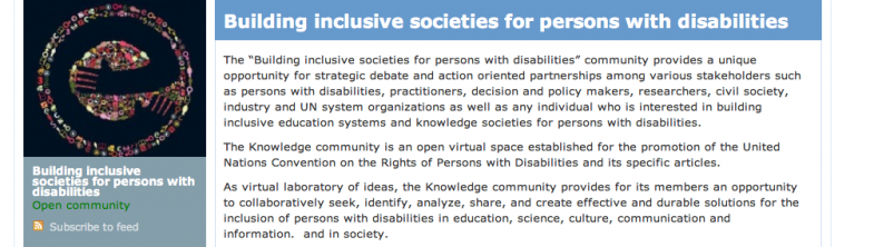 Building Inclusive Societies website screenshot