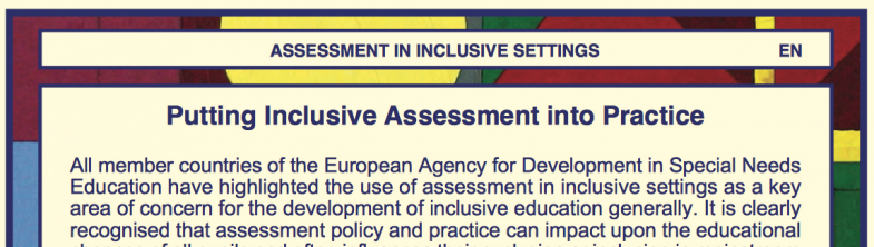 Putting Inclusive Assessment into Practice flyer