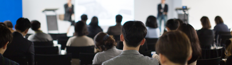 watching a presentation